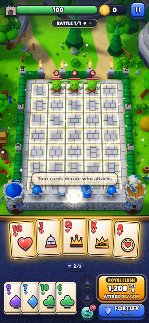 A Royal Flush in hand, ready to call the dragon